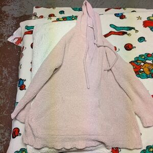 Cozy Pink Hooded Sweater